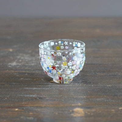 Flower Garden Murrini GUINOMI Sake Cup #F3E