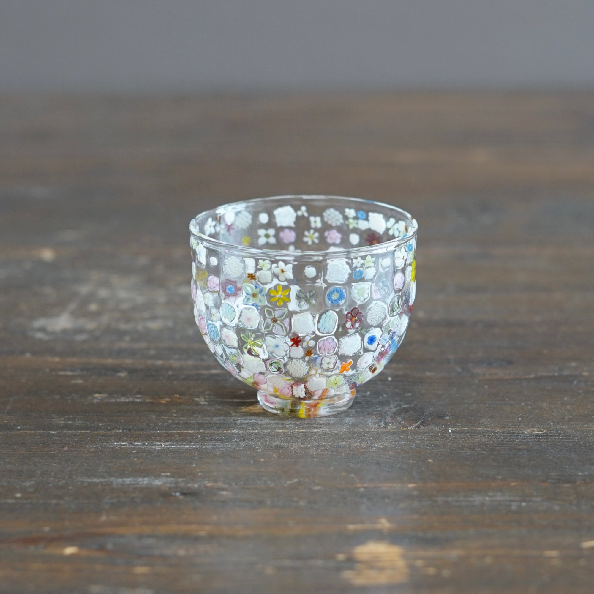 Flower Garden Murrini GUINOMI Sake Cup #F3E