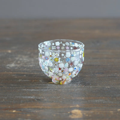 Flower Garden Murrini GUINOMI Sake Cup #F3E