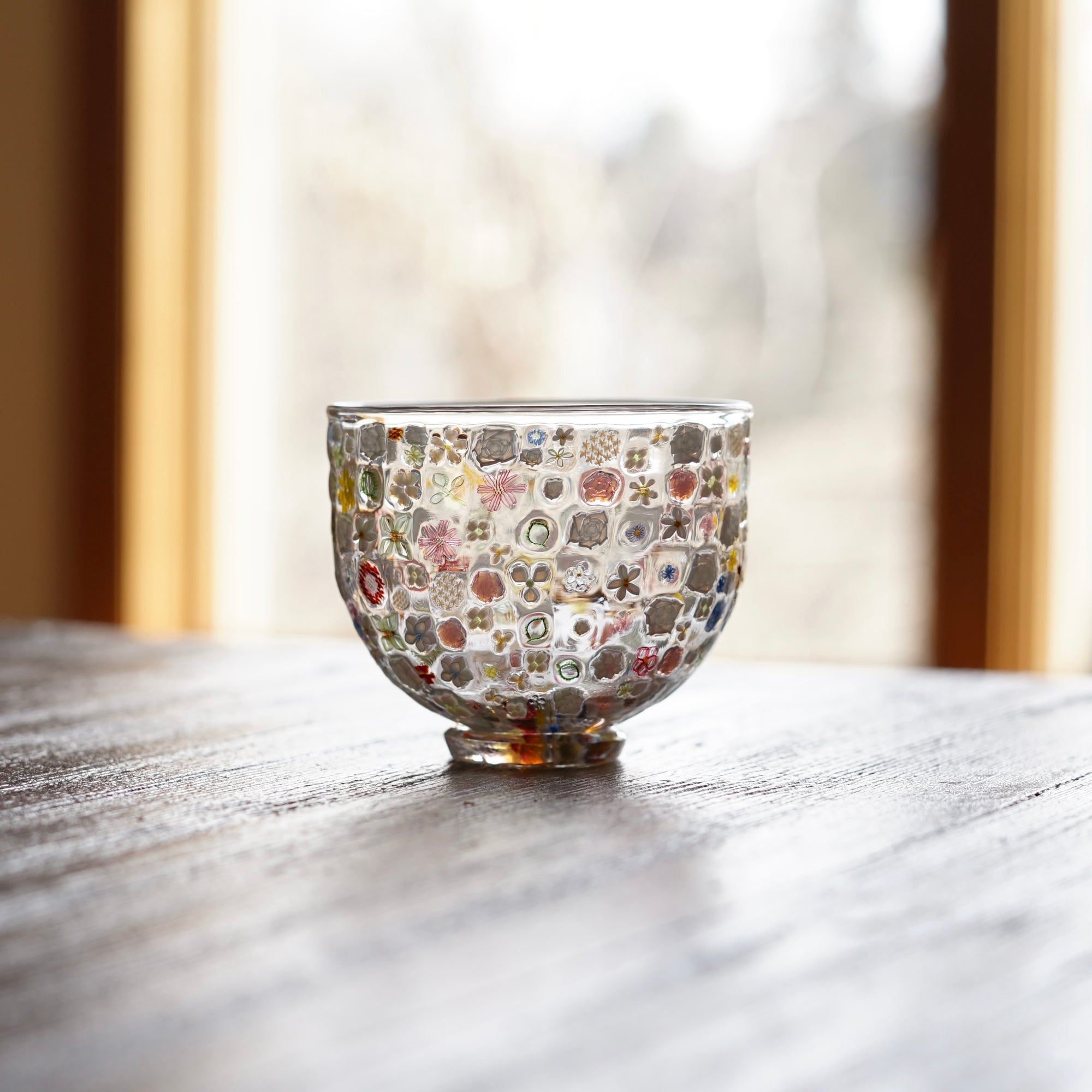 Flower Garden Murrini GUINOMI Sake Cup #F3E