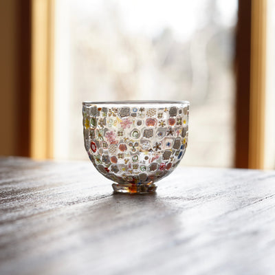 Flower Garden Murrini GUINOMI Sake Cup #F3E