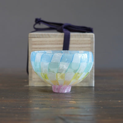 Checker Lace Tea Ceremony Bowl #U13