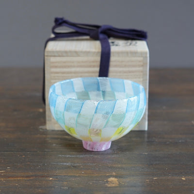 Checker Lace Tea Ceremony Bowl #U13