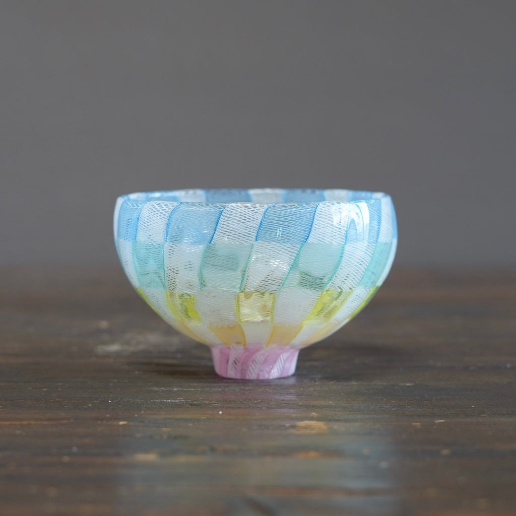 Checker Lace Tea Ceremony Bowl #U13