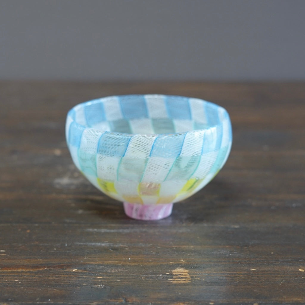 Checker Lace Tea Ceremony Bowl #U13