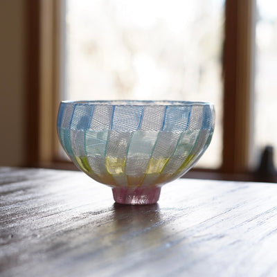 Checker Lace Tea Ceremony Bowl #U13