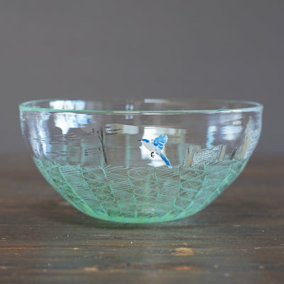 Flying Magpies Large Lace Bowl #U16