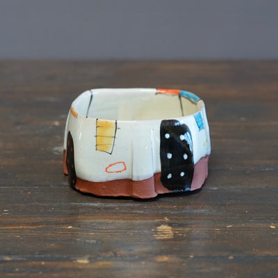 "Schematics" Square Bowl #BC95A