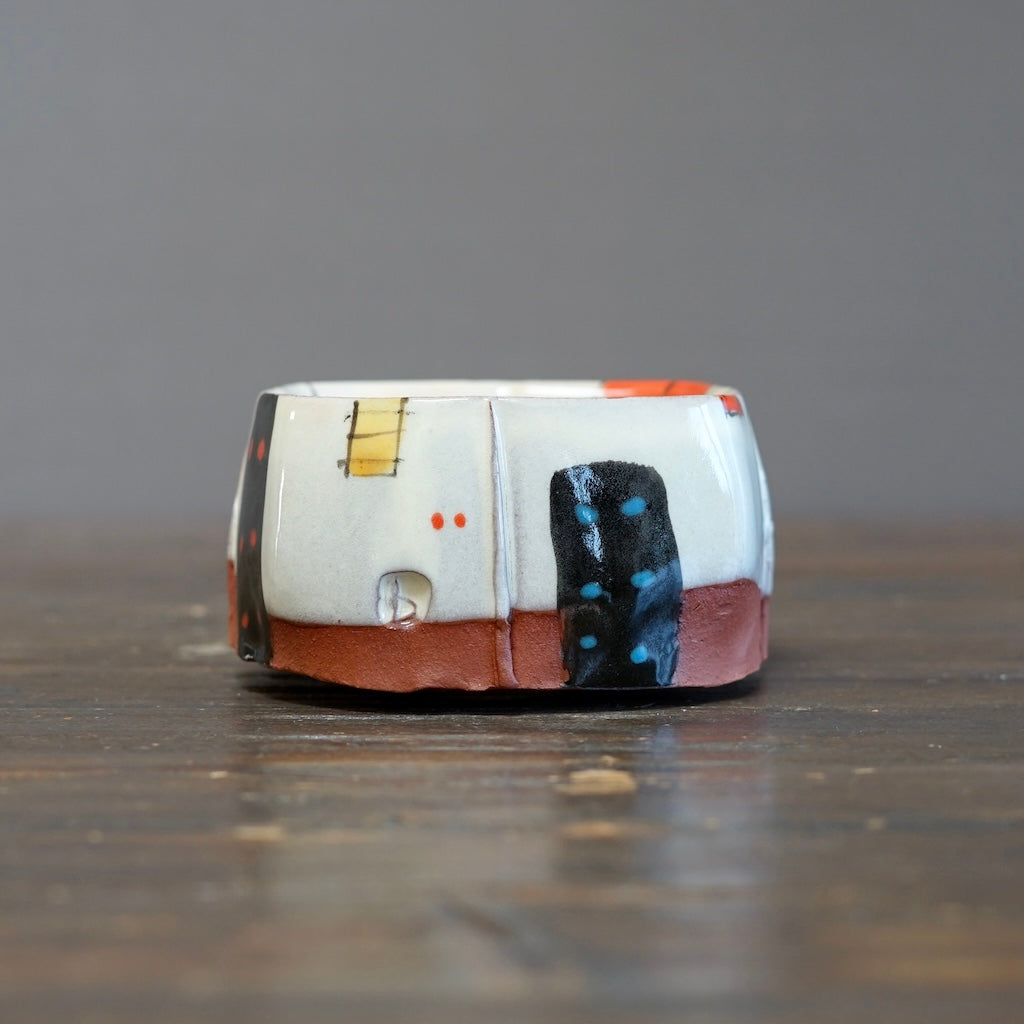 "Schematics" Square Bowl #BC95E