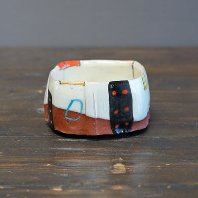 "Schematics" Square Bowl #BC95E