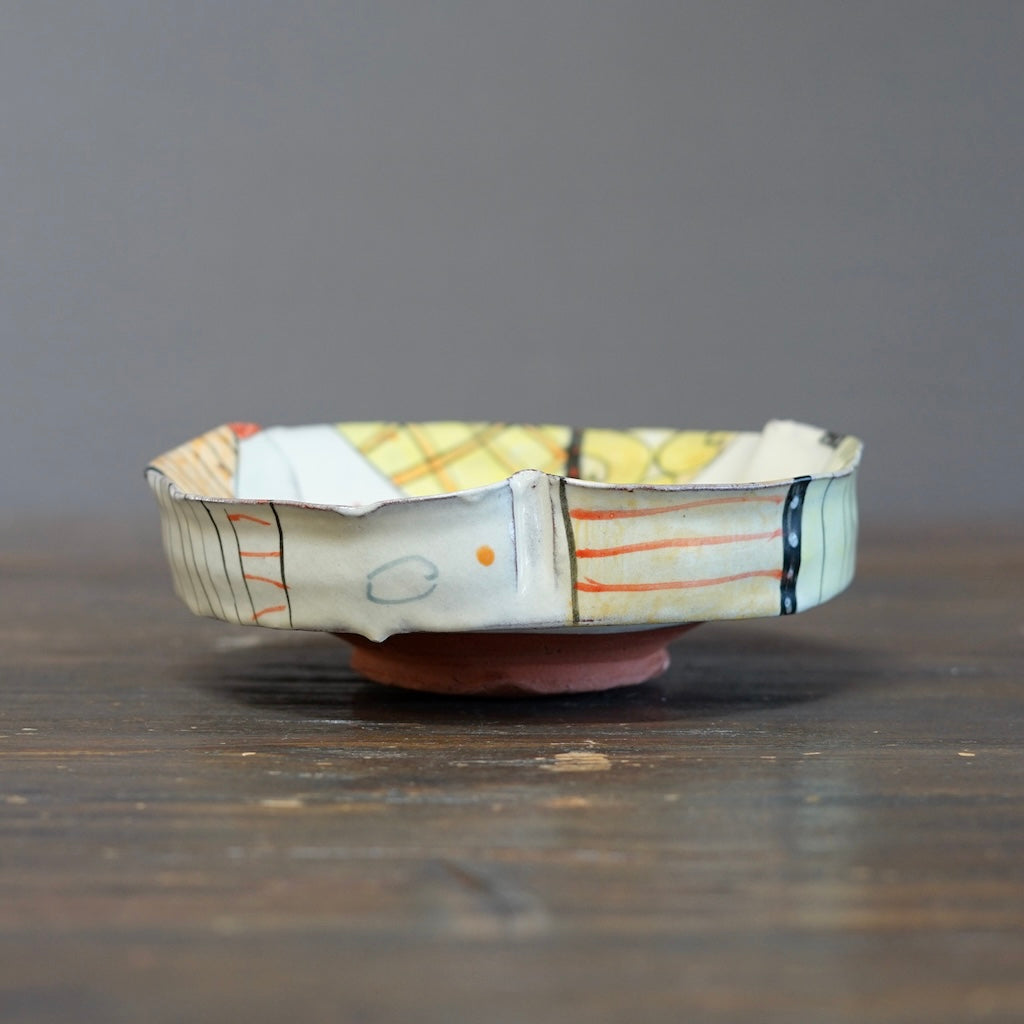 "Schematics" Medium Bowl #BC93