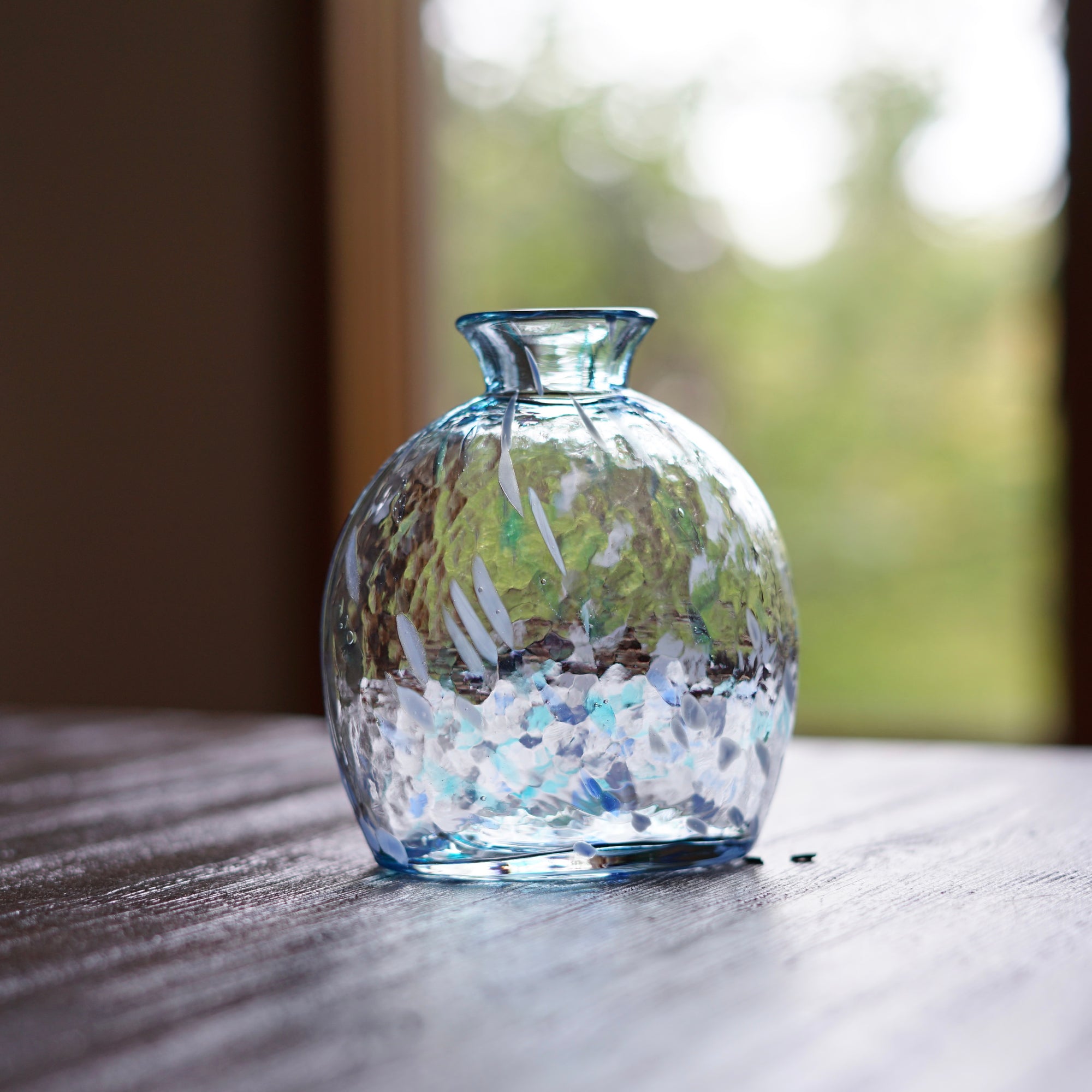 Blue Petal Bud Vase #MZ22