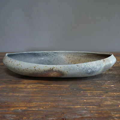 Wood Fired Serving Bowl/ Ceramic Sculpture #ZP1291