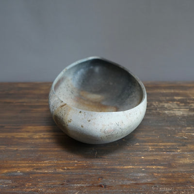 Wood Fired Serving Bowl/ Ceramic Sculpture #ZP1291