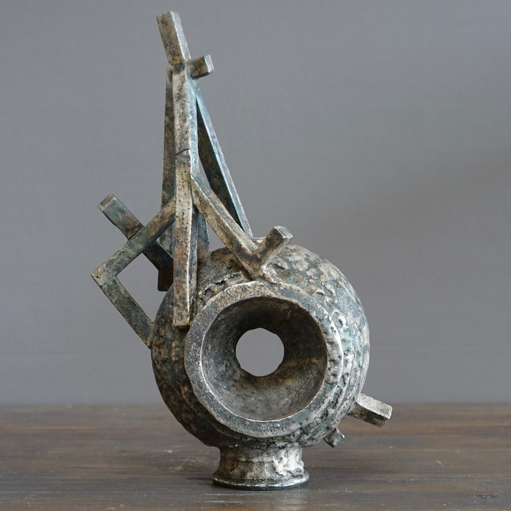 Silver Supernova Flower Vase #HT507