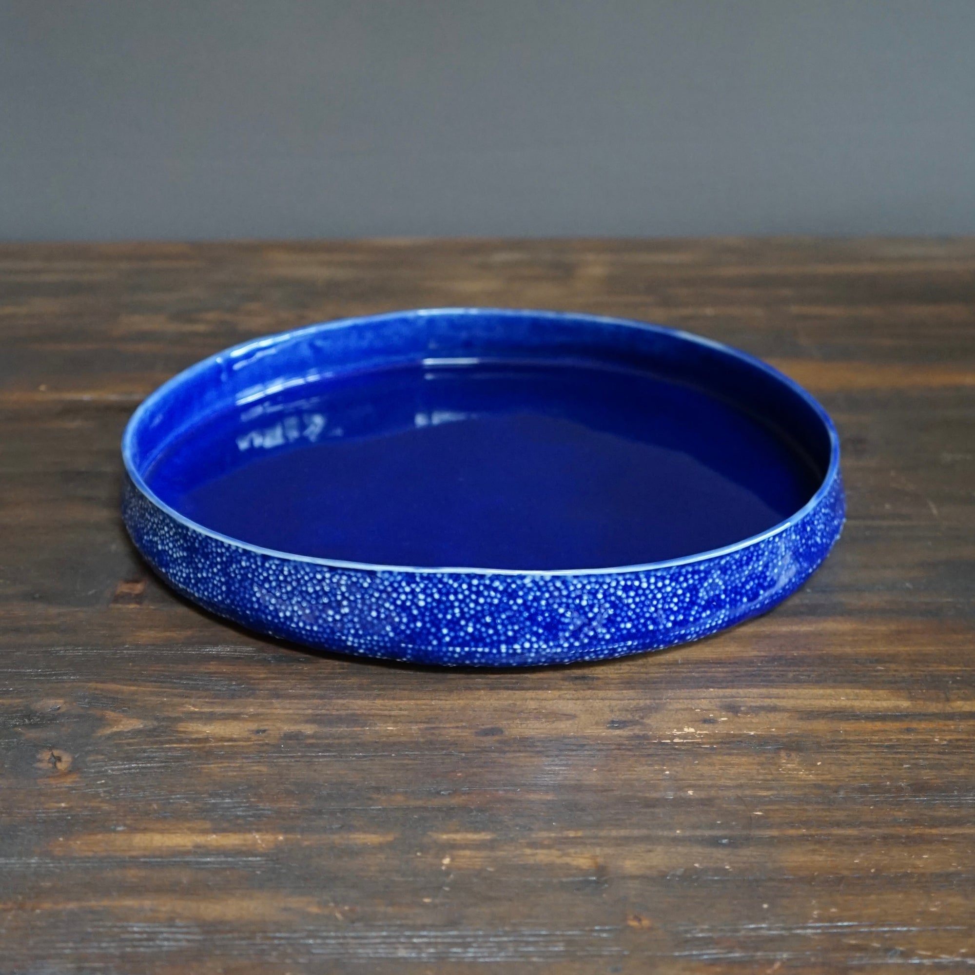 Large Blue Caviar Dish #LK794A