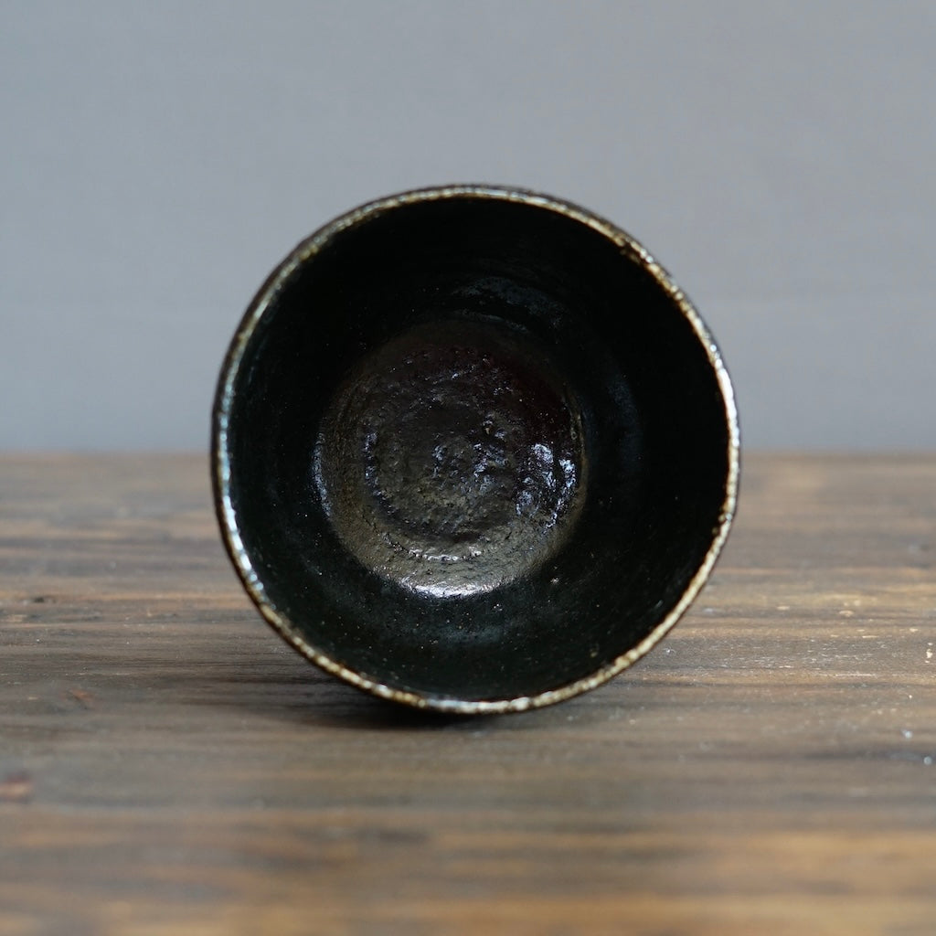 HIKIDASHI-GURO Tea Ceremony Bowl #FQ692B
