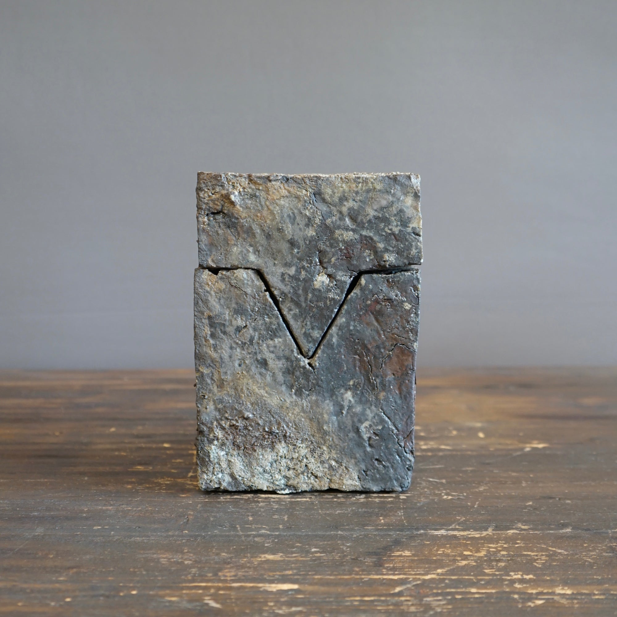 Ceramic Sculpture / Square Box #TR179