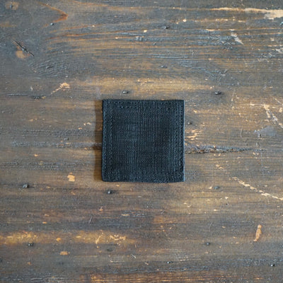 Mini Linen Coaster Black