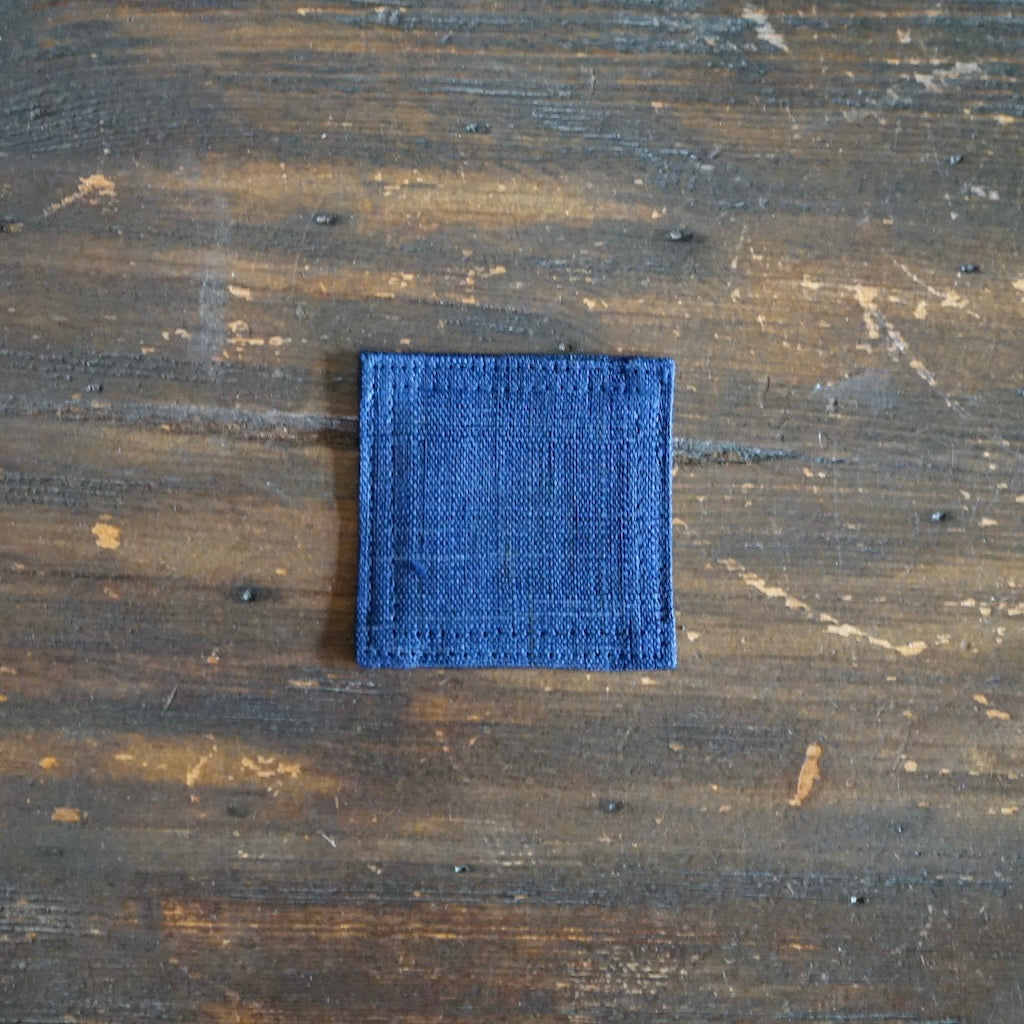 Mini Linen Coaster Navy Blue