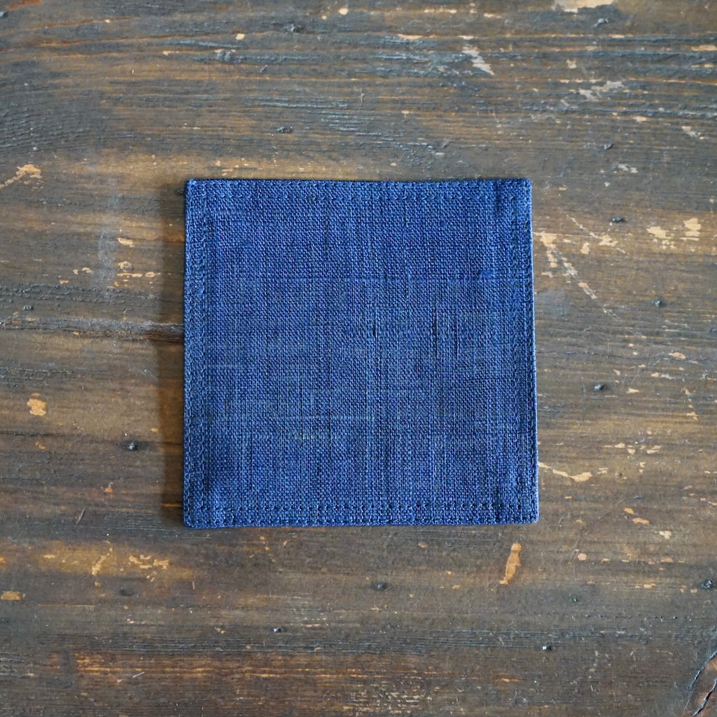 Linen Coaster Navy Blue