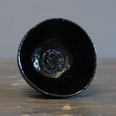 HIKIDASHIGURO Tea Ceremony Bowl #FQ742