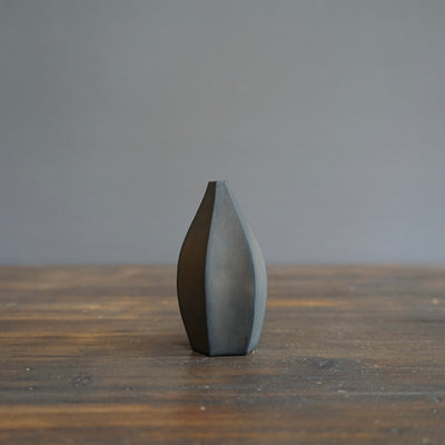 Six Sided Black Mini Vase #KT91