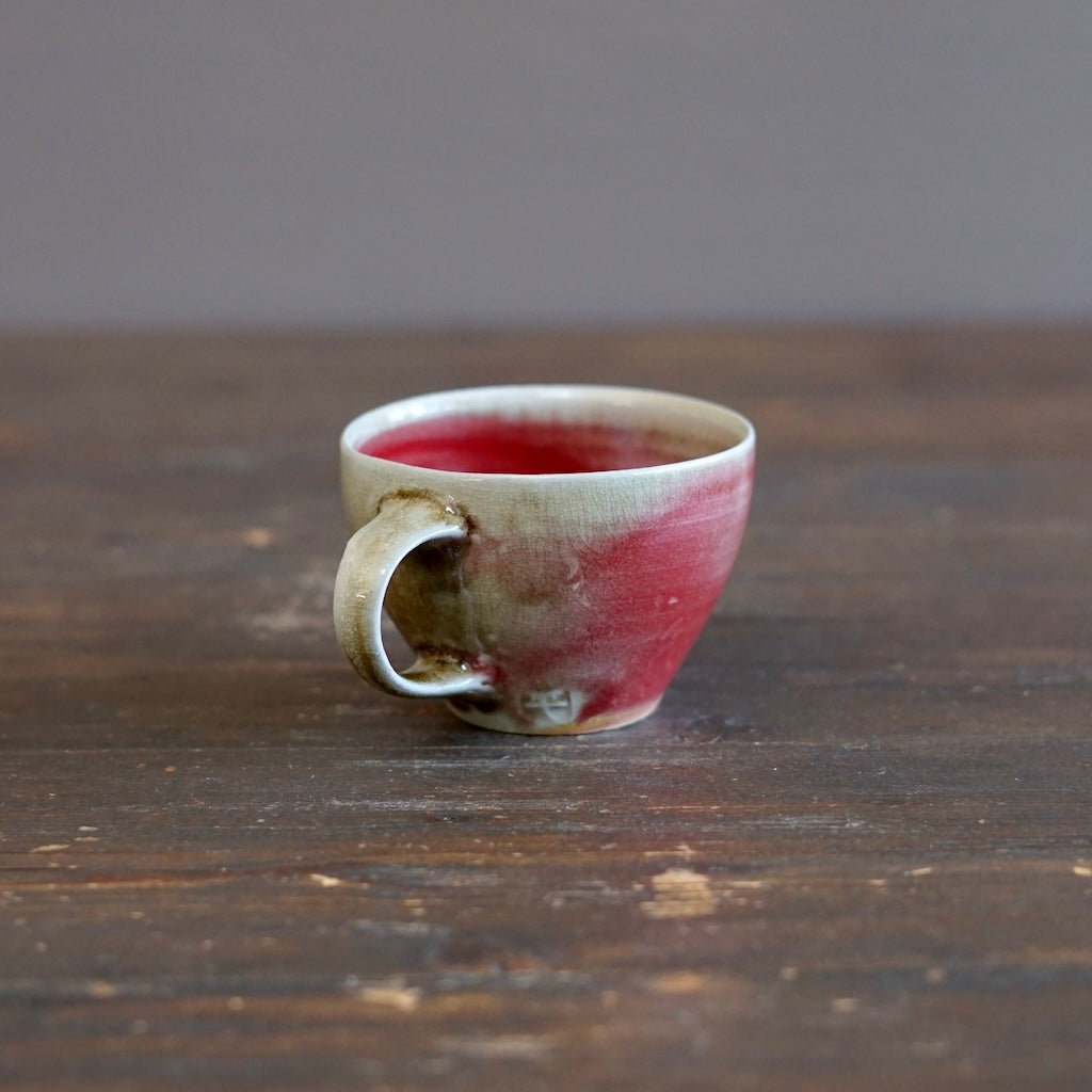 Wood Fired Red Mug #SY104