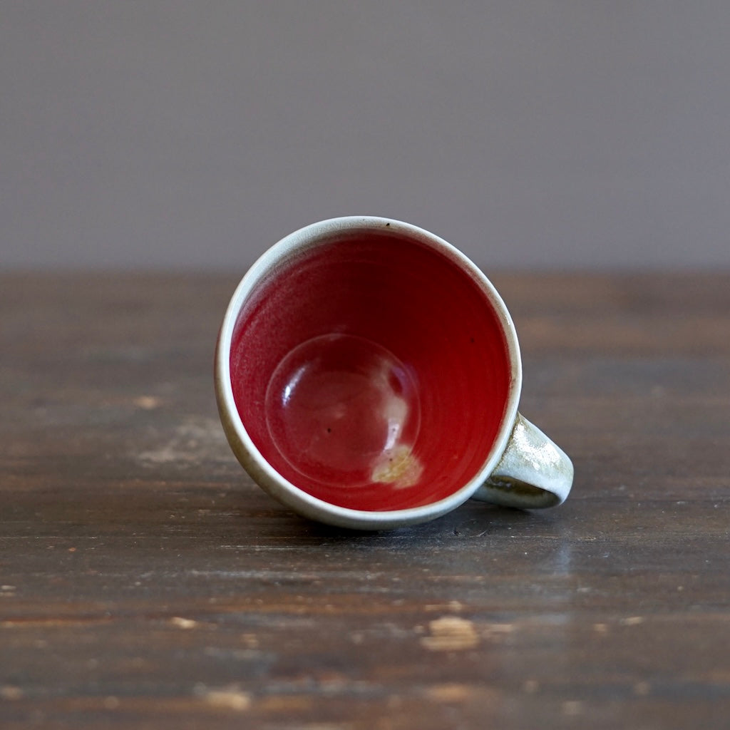 Wood Fired Red Mug #SY104