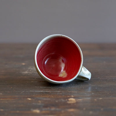 Wood Fired Red Mug #SY104