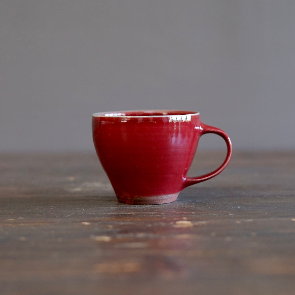 Wood Fired Red Mug #SY105
