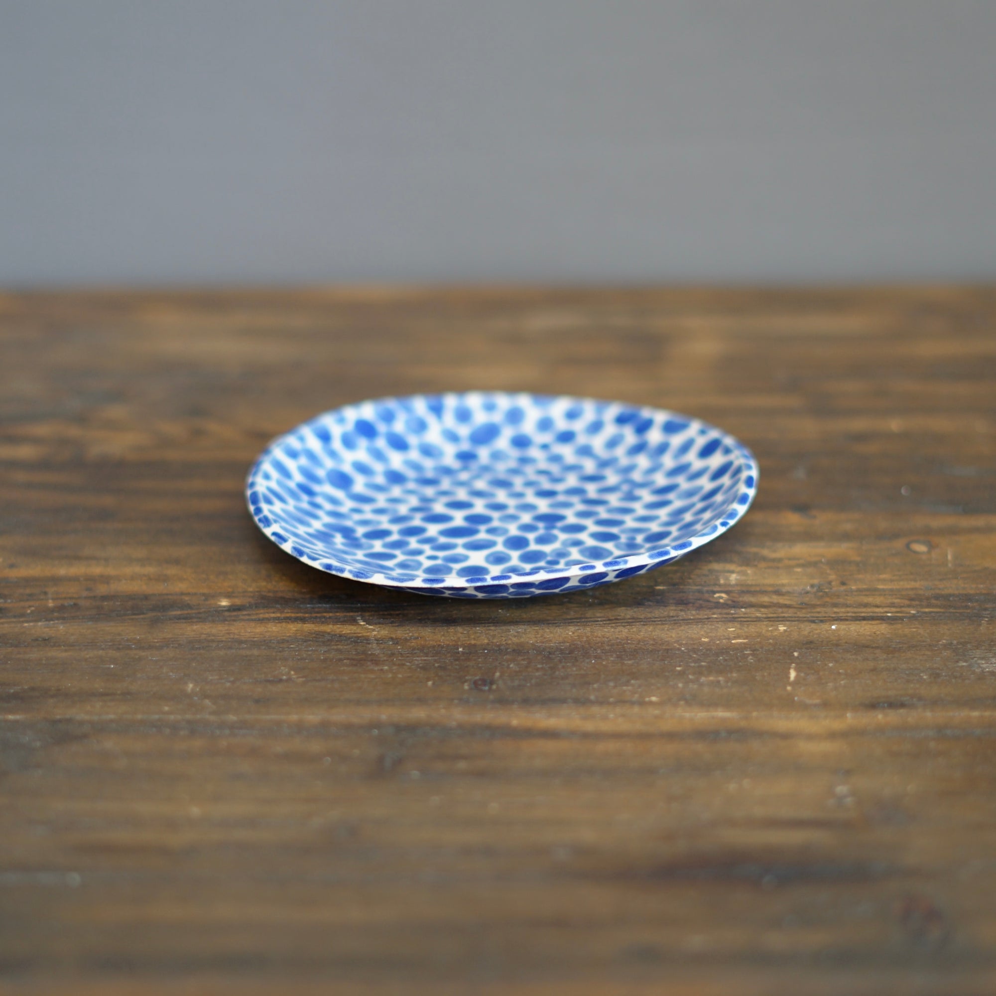 Blue Dots Small Plate #LK823B