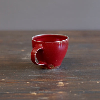 Wood Fired Red Mug #SY105