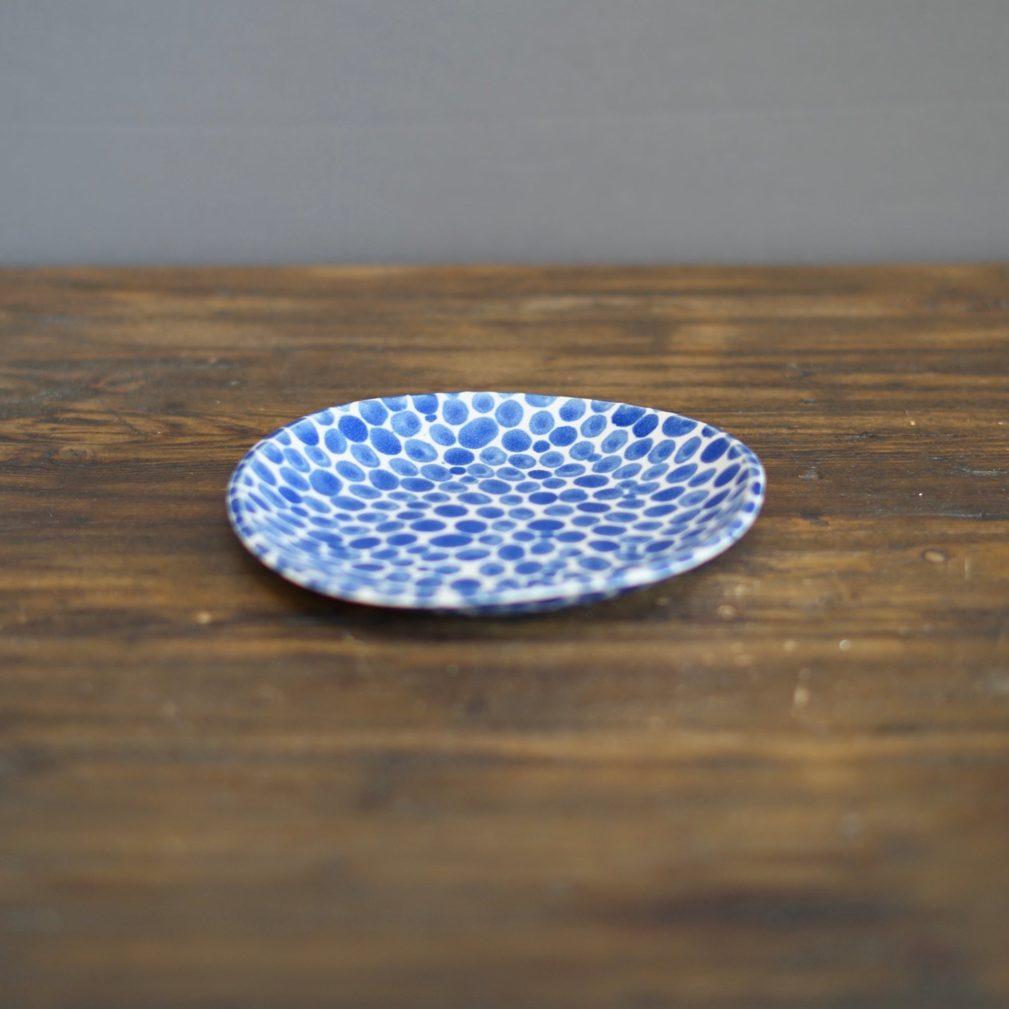 Blue Dots Small Plate #LK823B