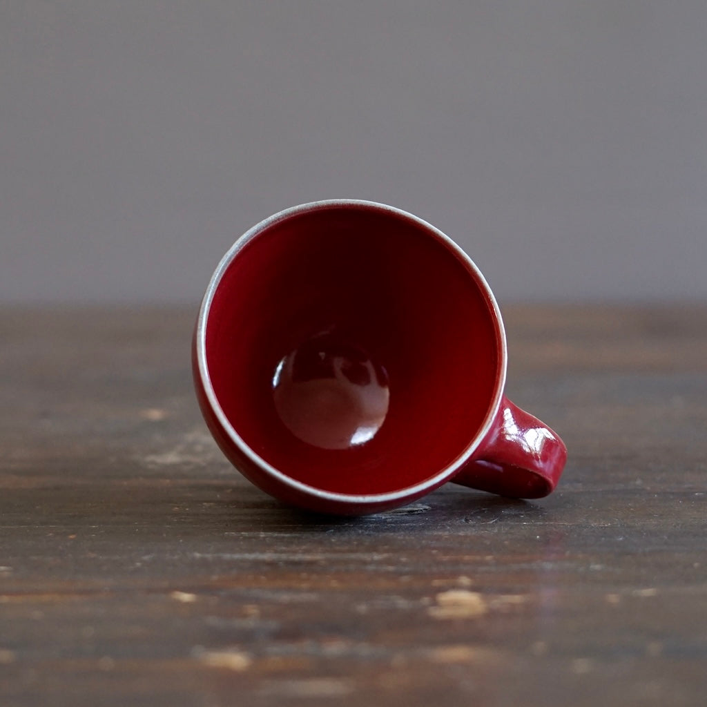 Wood Fired Red Mug #SY105