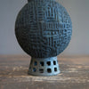 Carved Black Flower Vase #FGG31B