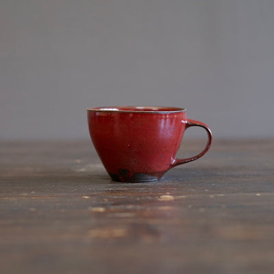 Wood Fired Red Mug #SY106
