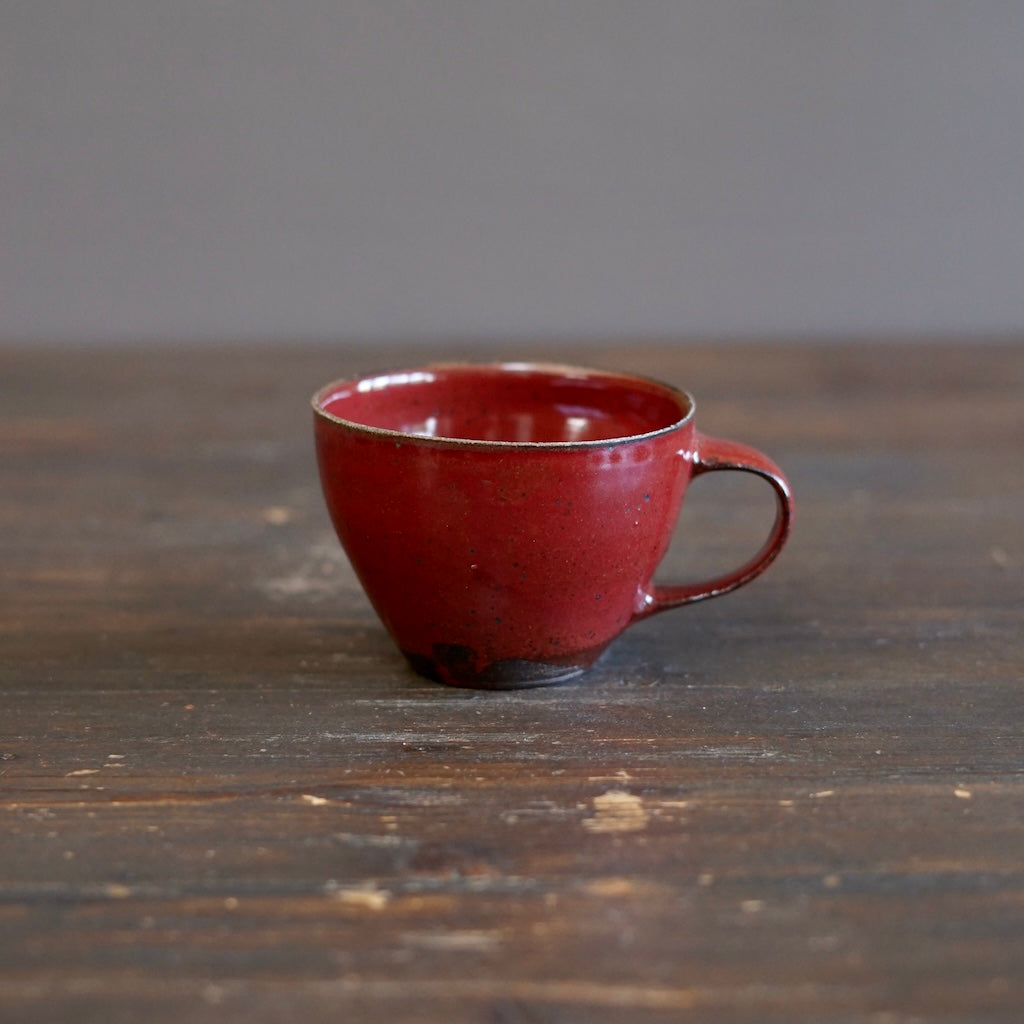 Wood Fired Red Mug #SY106