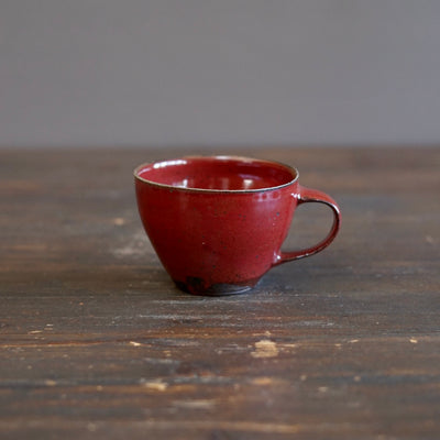Wood Fired Red Mug #SY106