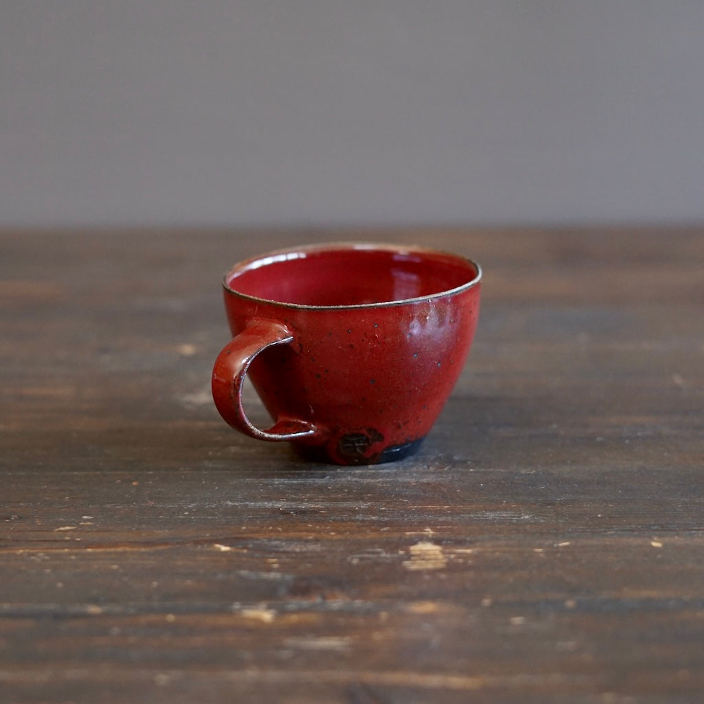 Wood Fired Red Mug #SY106