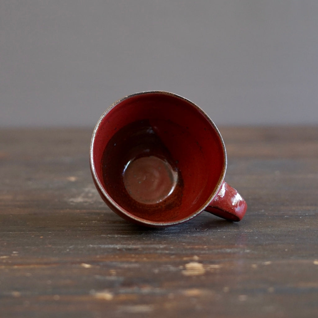 Wood Fired Red Mug #SY106