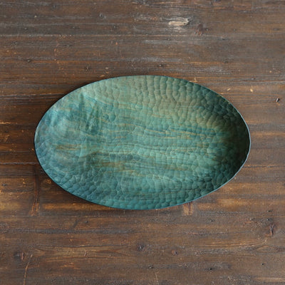 Medium Indigo Oval Plate #YO6