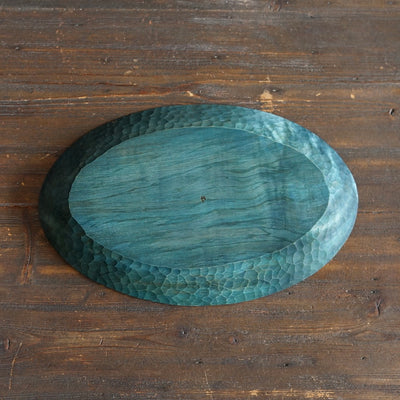 Medium Indigo Oval Plate #YO6