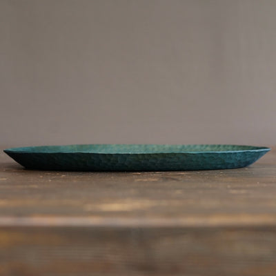 Large Indigo Oval Plate #YO2