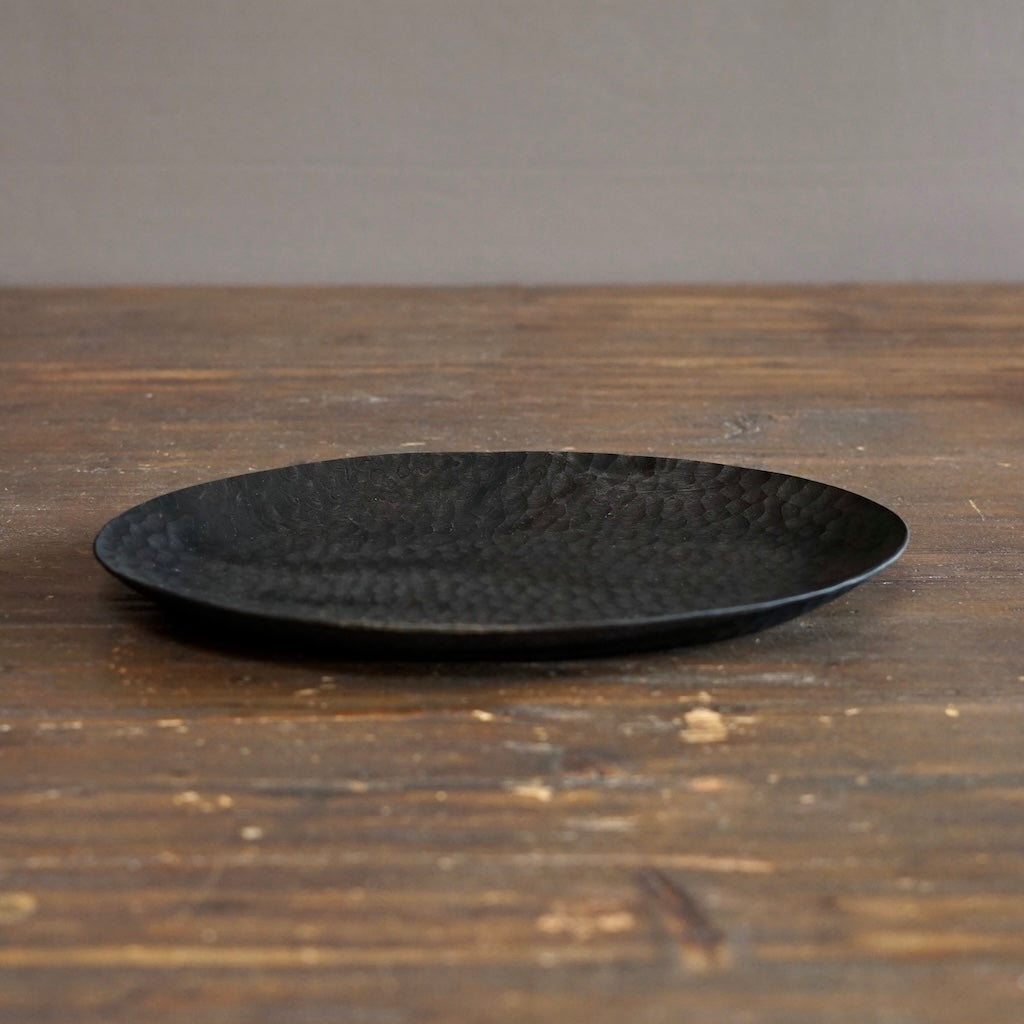 Medium Black Oval Plate #YO7