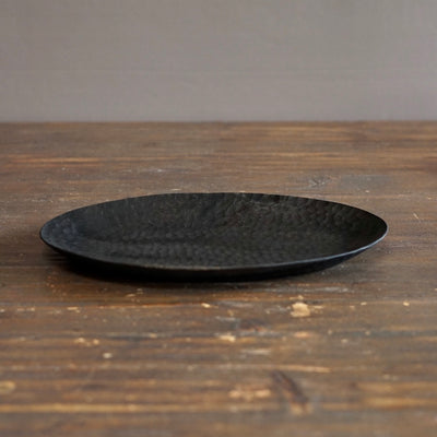 Medium Black Oval Plate #YO7