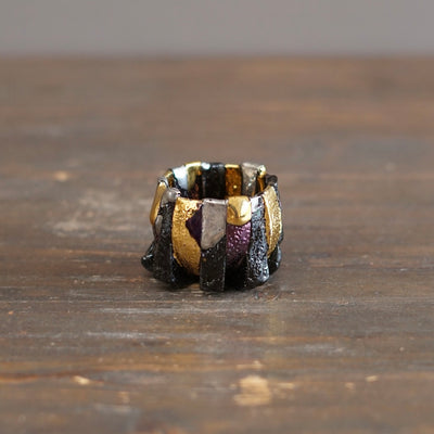 Half and Half Gilded GUINOMI Sake Cup #HT530
