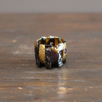 Half and Half Gilded GUINOMI Sake Cup #HT530