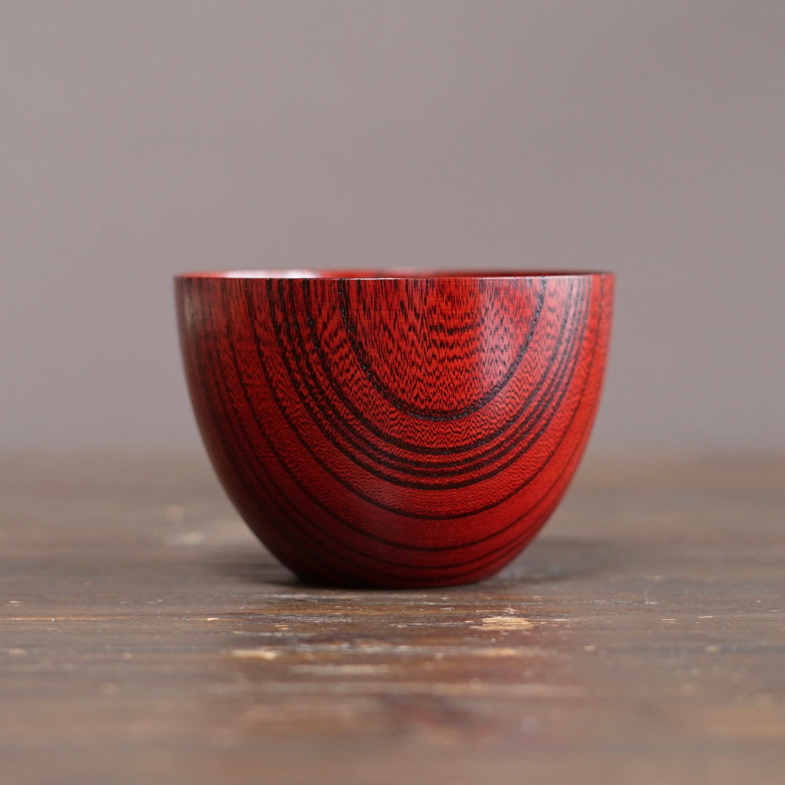 Red Japanese Zelkova Lacquer Bowl #F4.0