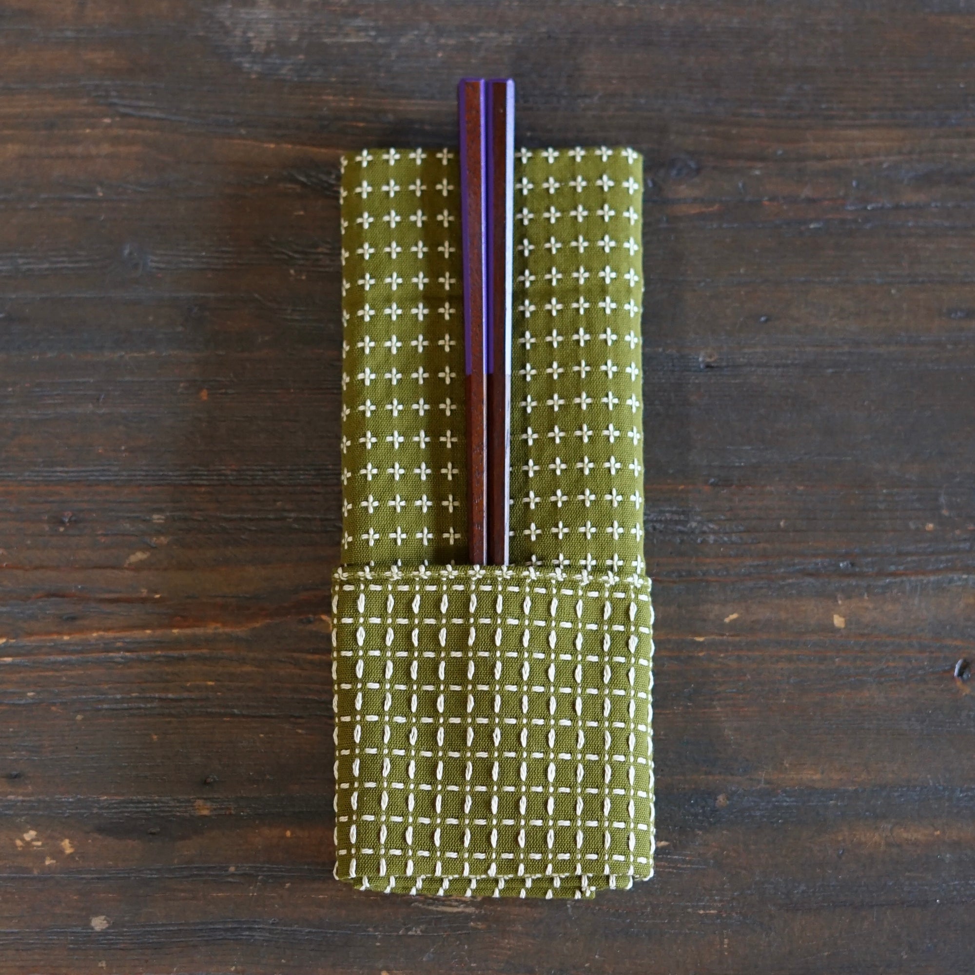 JUJISASHIKO Rikyu Green Dinner Napkin